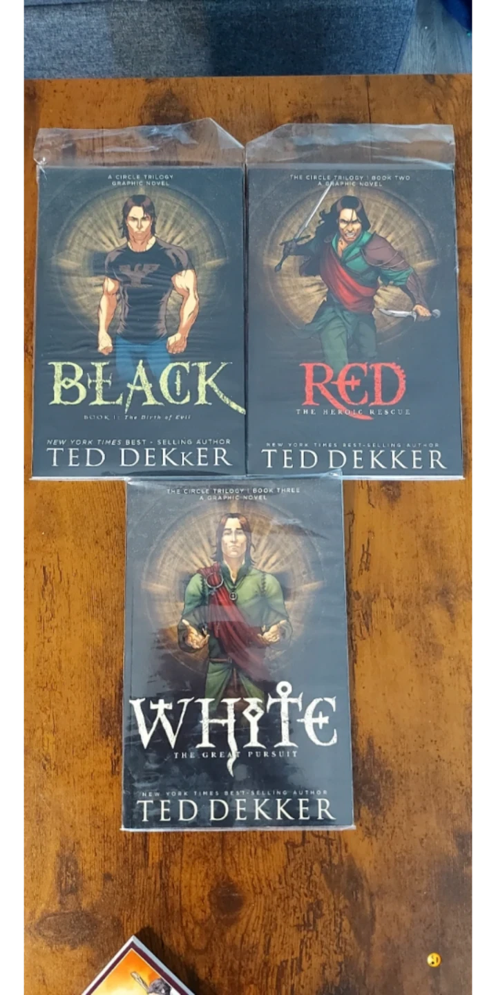 Ted Dekker The Circle Trilogy Graphic Novels - White, Black, Red