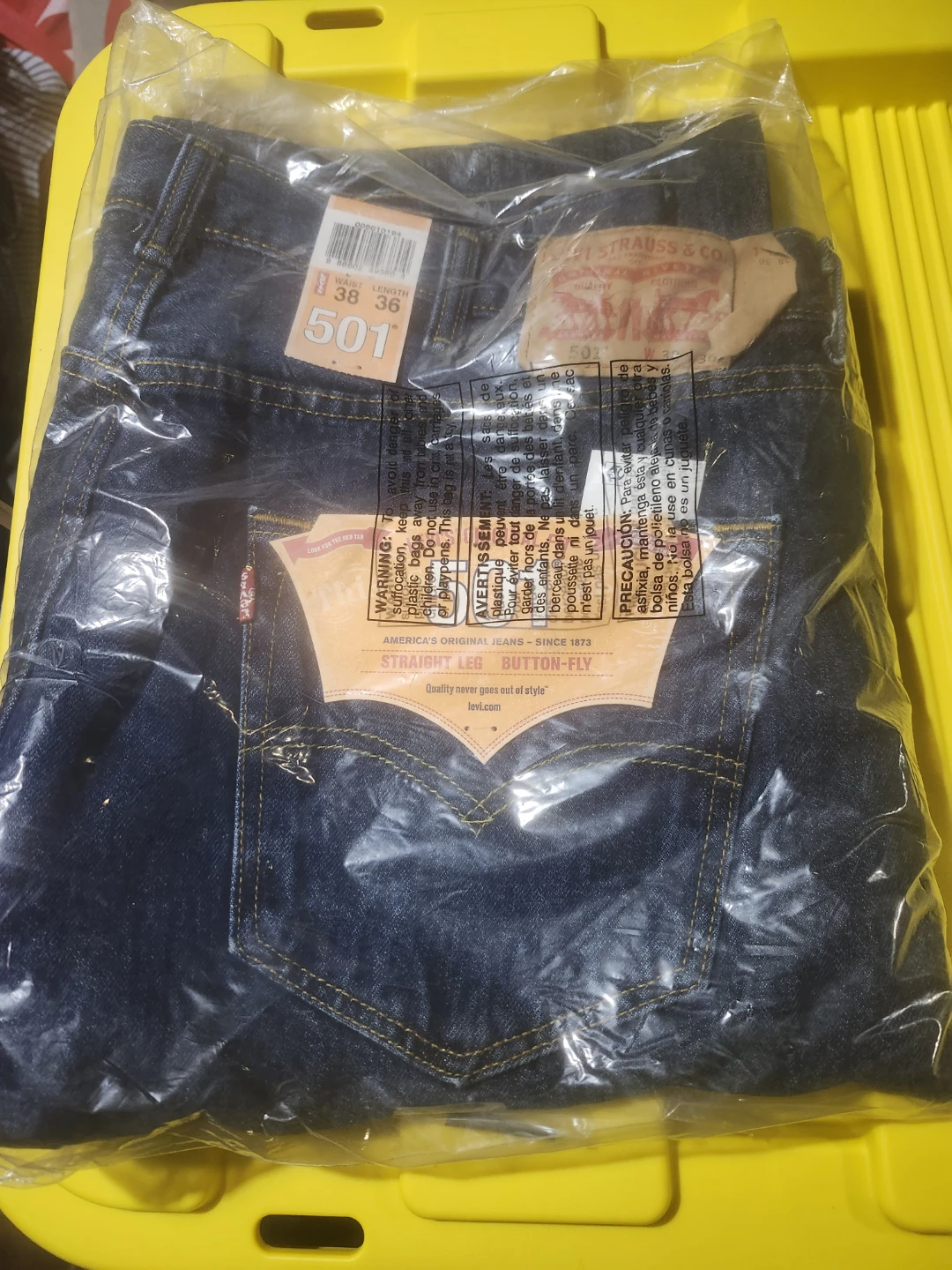 Levi's 501 Straight Leg Button-Fly Jeans