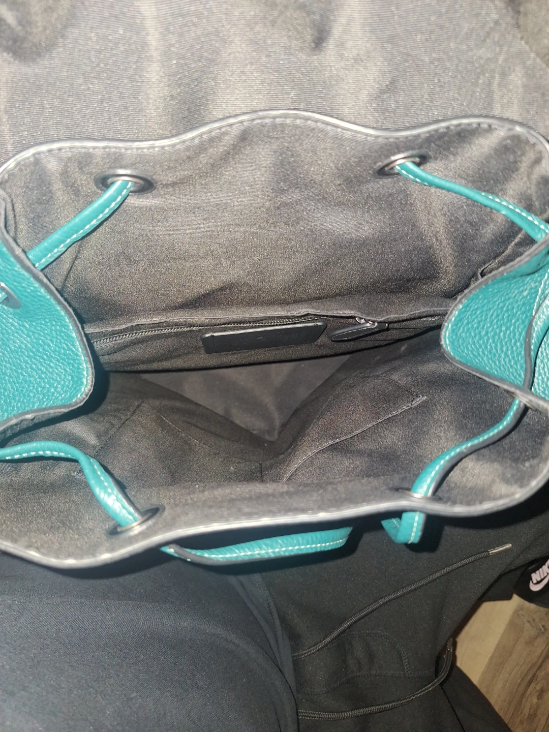 Teal Leather Coach Backpack - photo 2