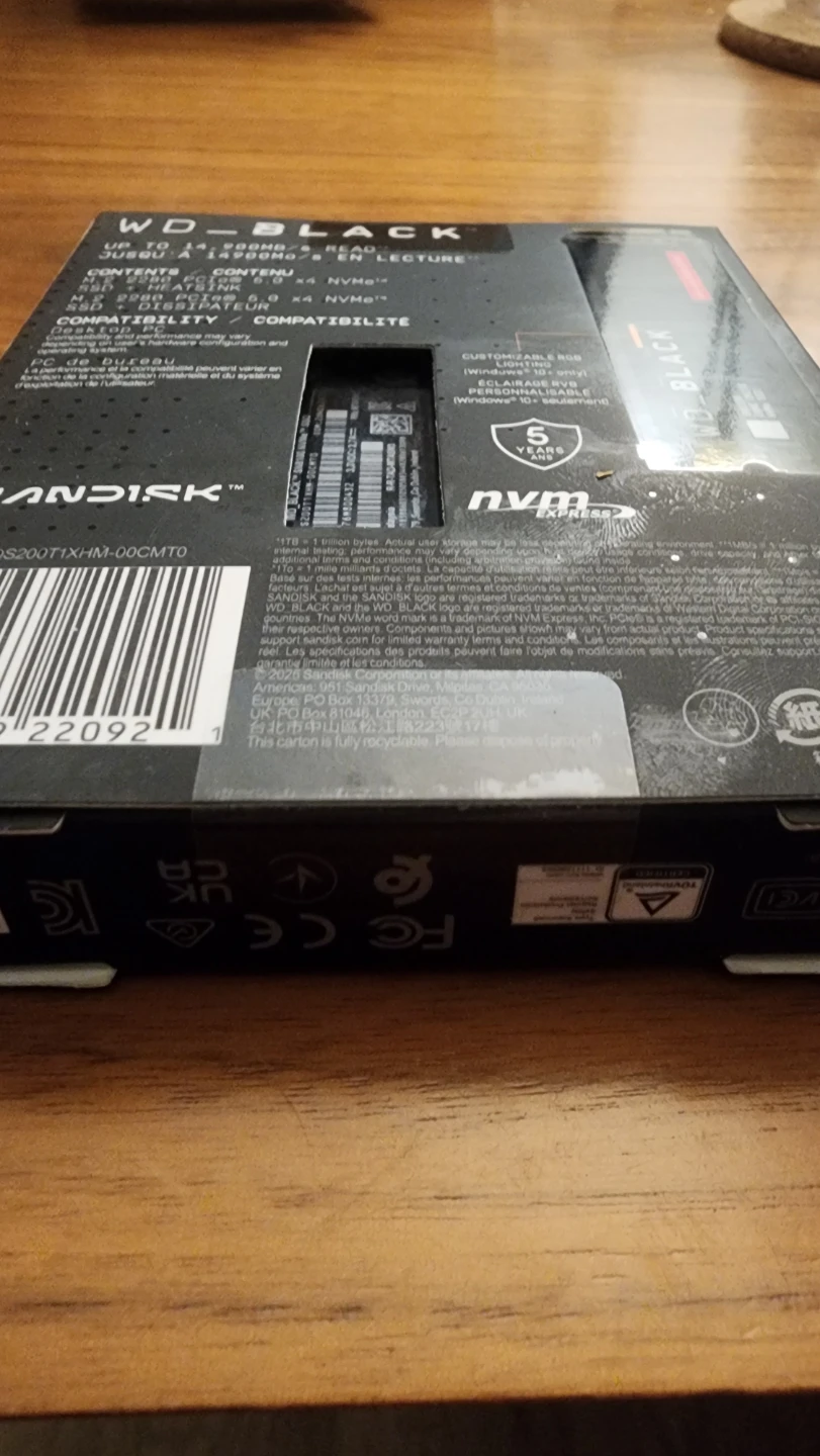 WD_BLACK SN8100 2TB NVMe Game Drive - photo 4
