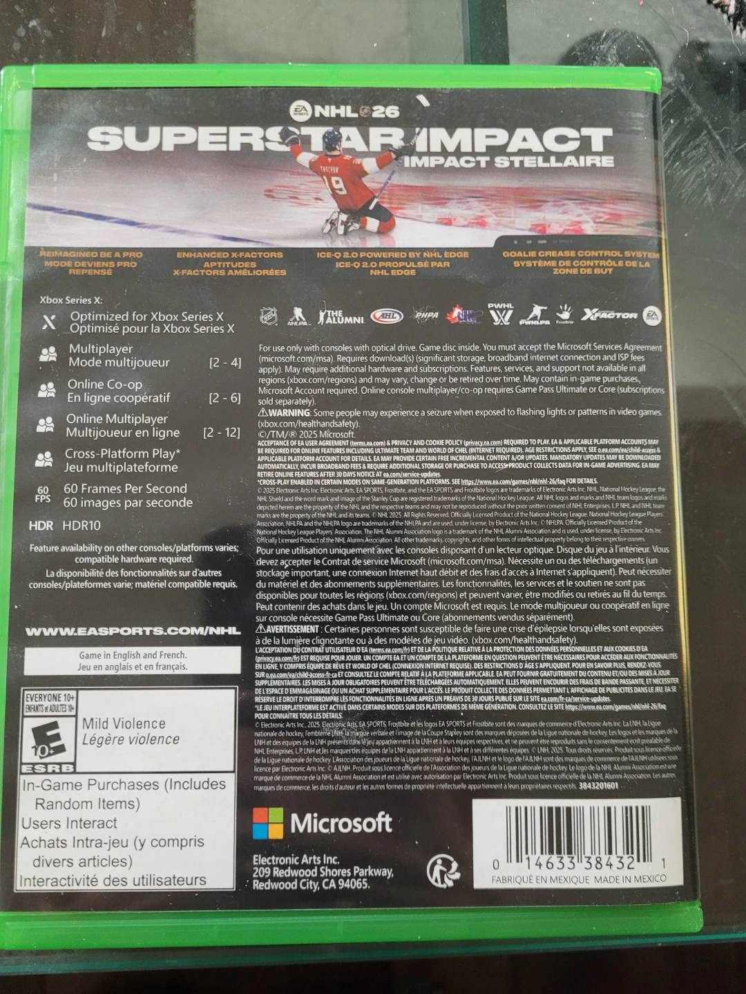 EA Sports NHL 26 Xbox Series X Video Game - photo 2