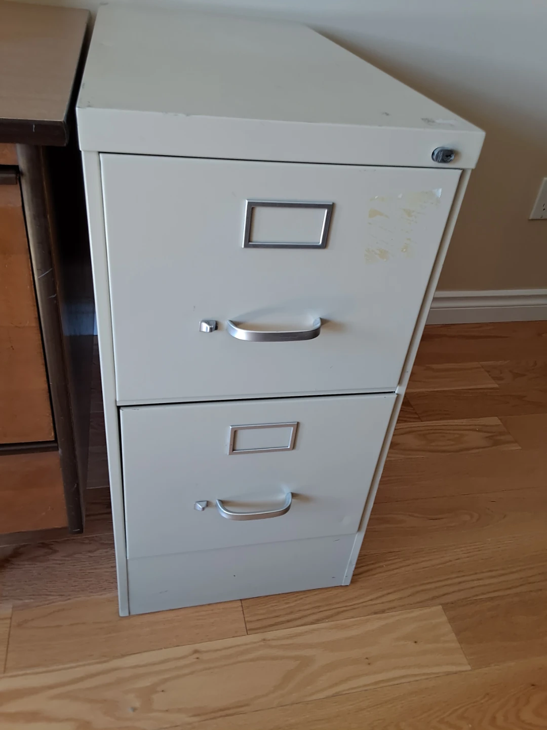 Filing Cabinet - 2 Drawer - Beige