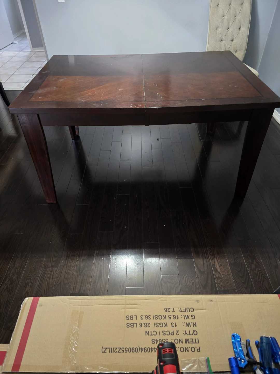 Dark Wood Dining Table - photo 4
