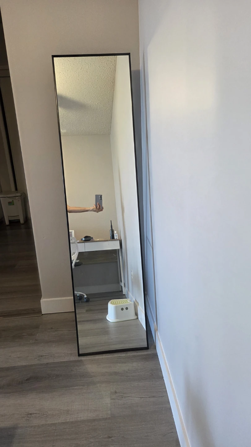 Full Length Standing Mirror - Black Frame