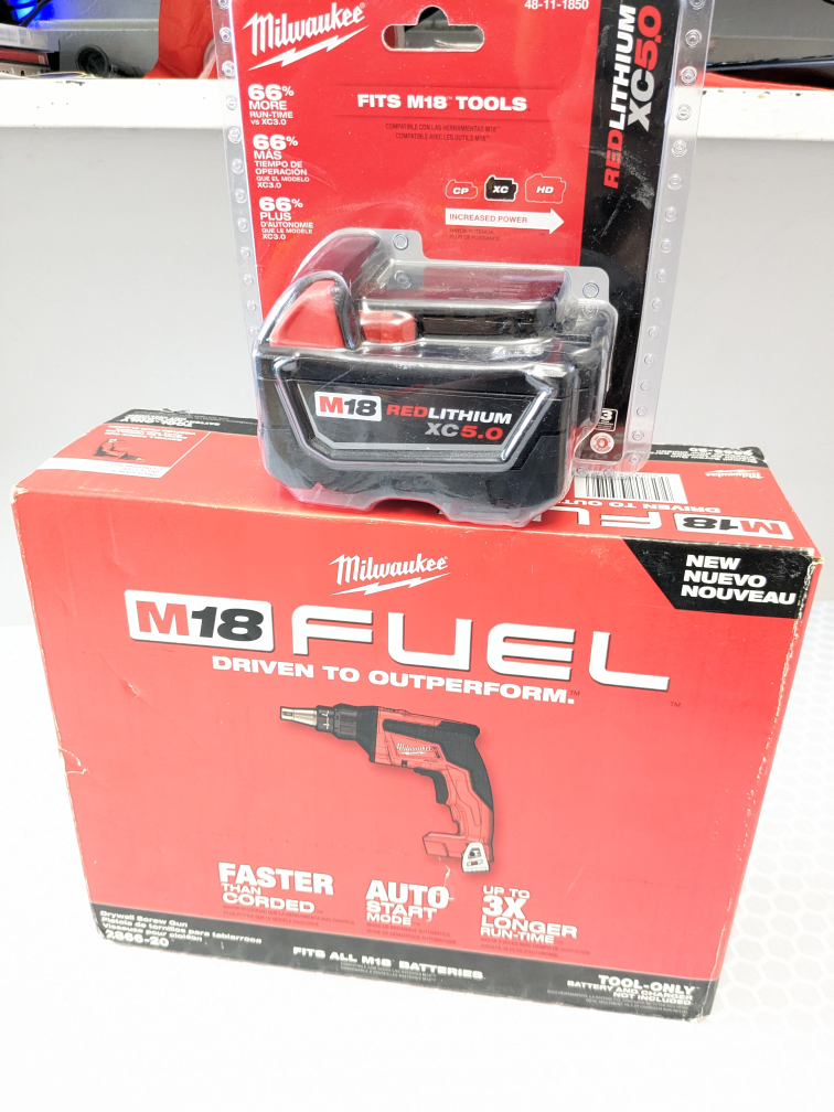 M18 Milwaukee FUEL Drywall Screwgun + XC 5.0 Battery Pack - photo 4