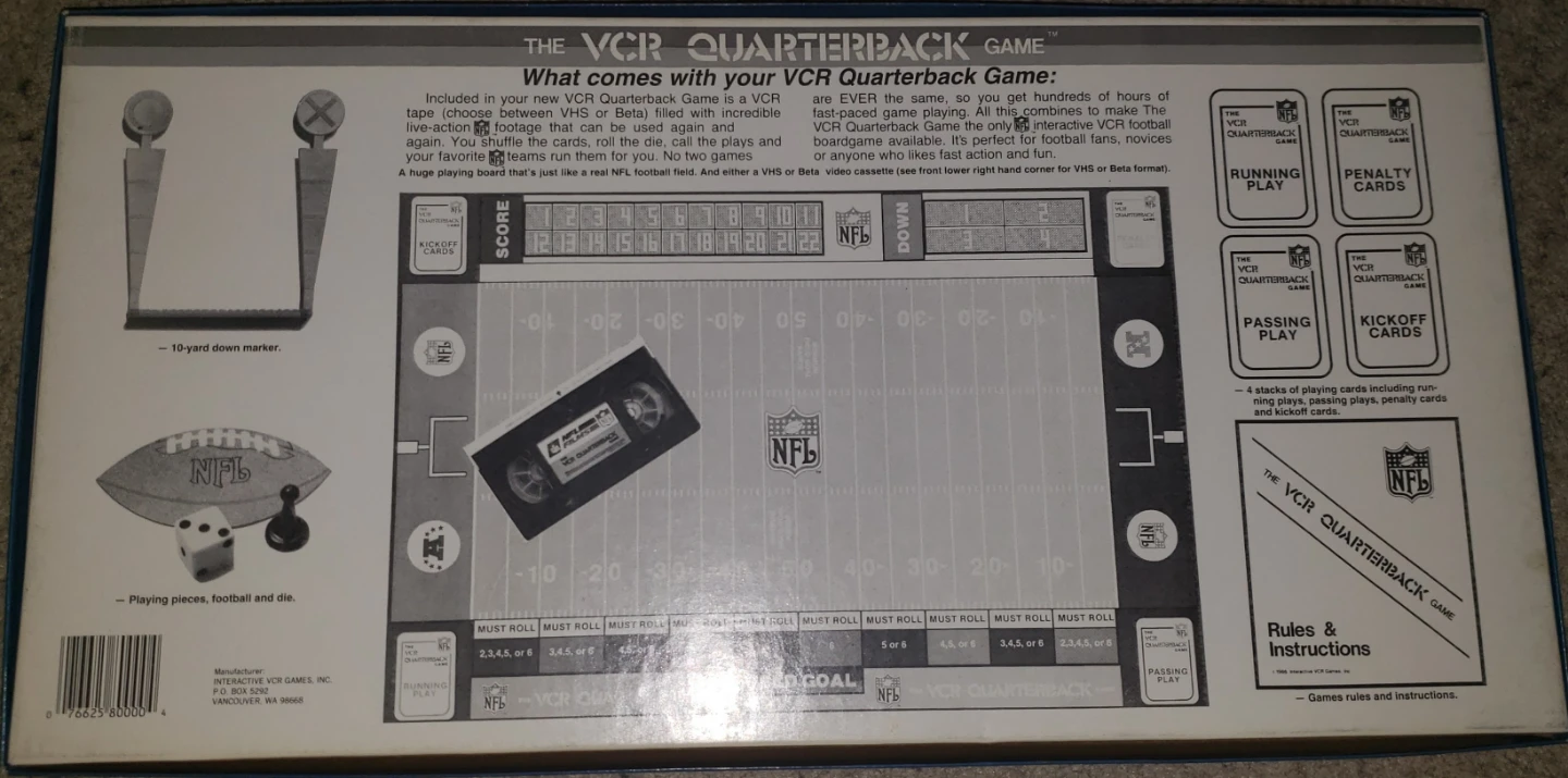 The NFL VCR Quarterback Game - photo 2