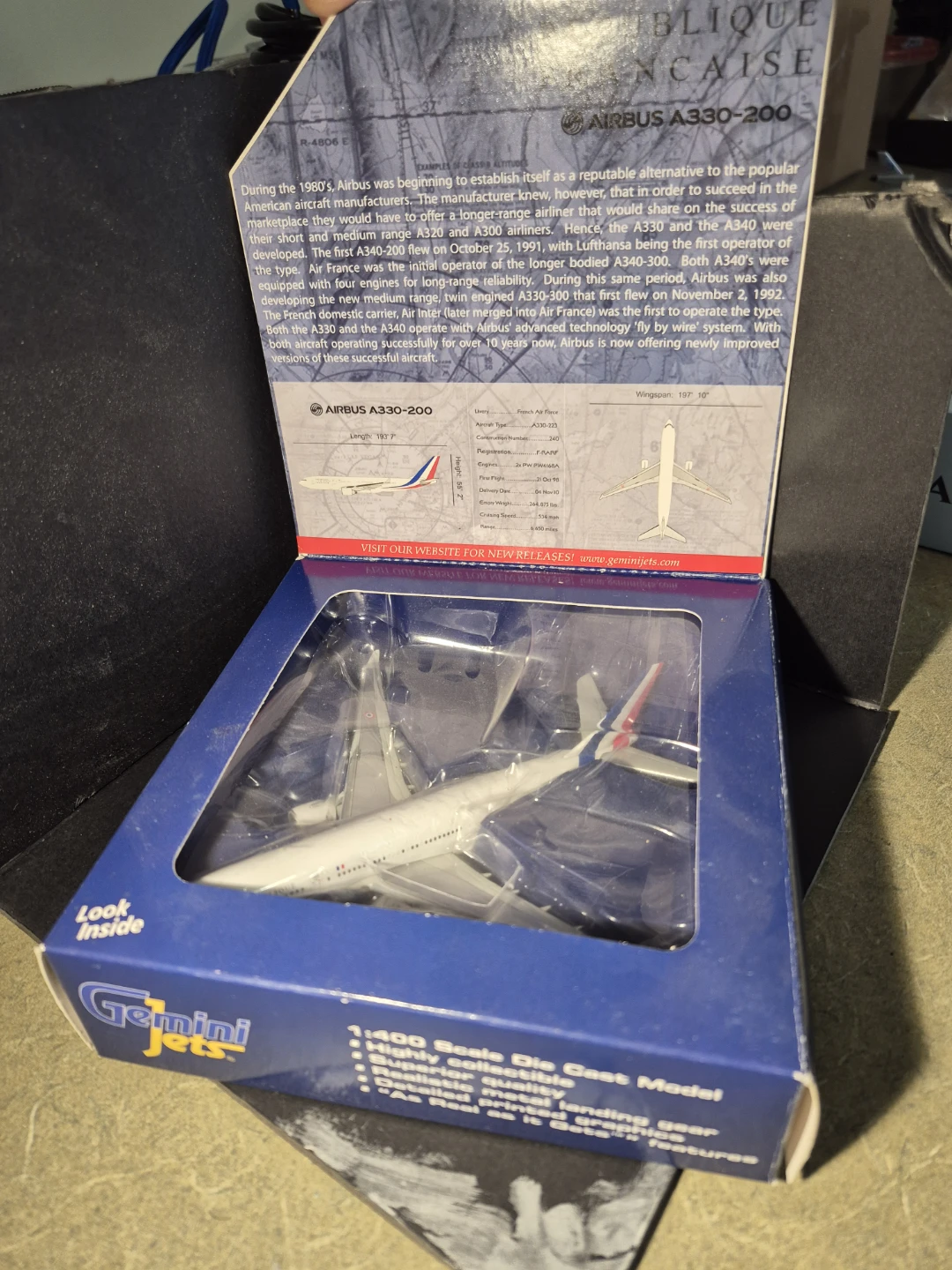 1/400 Gemini Jets French Air Force A330-200 Model Airplane - photo 5
