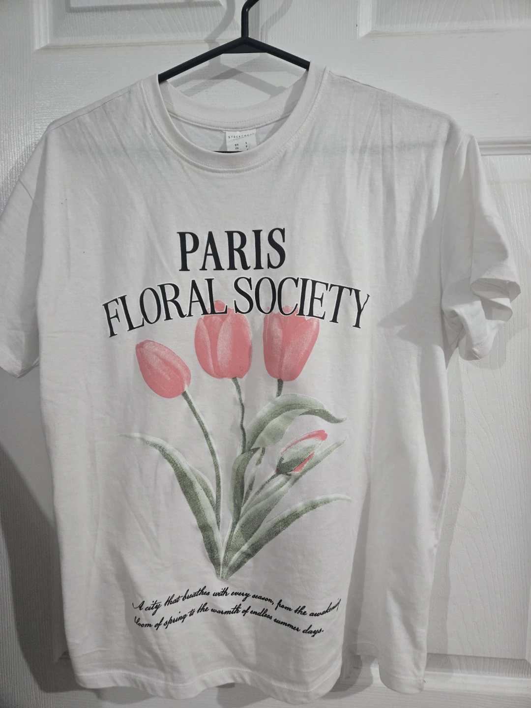 Paris Floral Society White T-Shirt