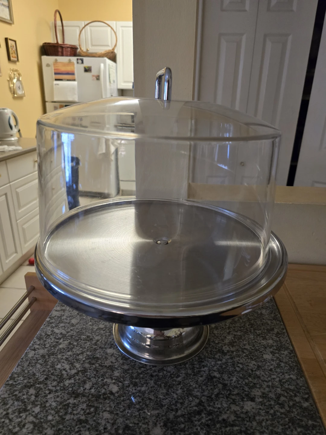 Glass Cake Dome with Silver Plated Stand - photo 2