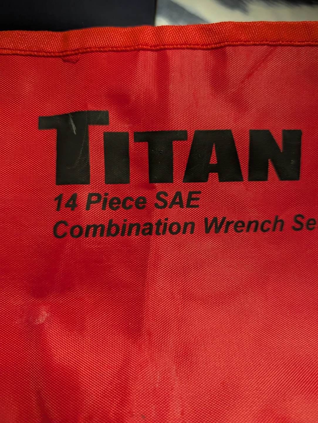 Titan 14 Piece SAE Combination Wrench Set Roll