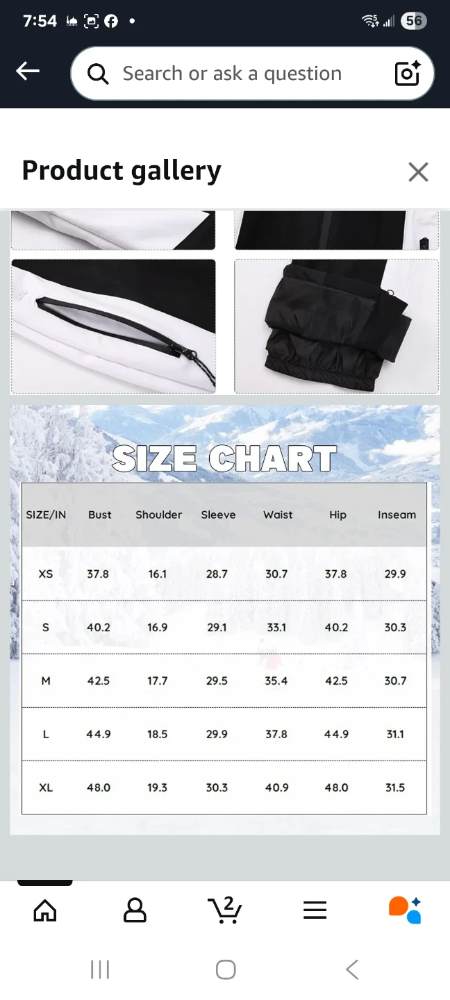 Women's Black and White Ski Suit Jumpsuit - photo 5