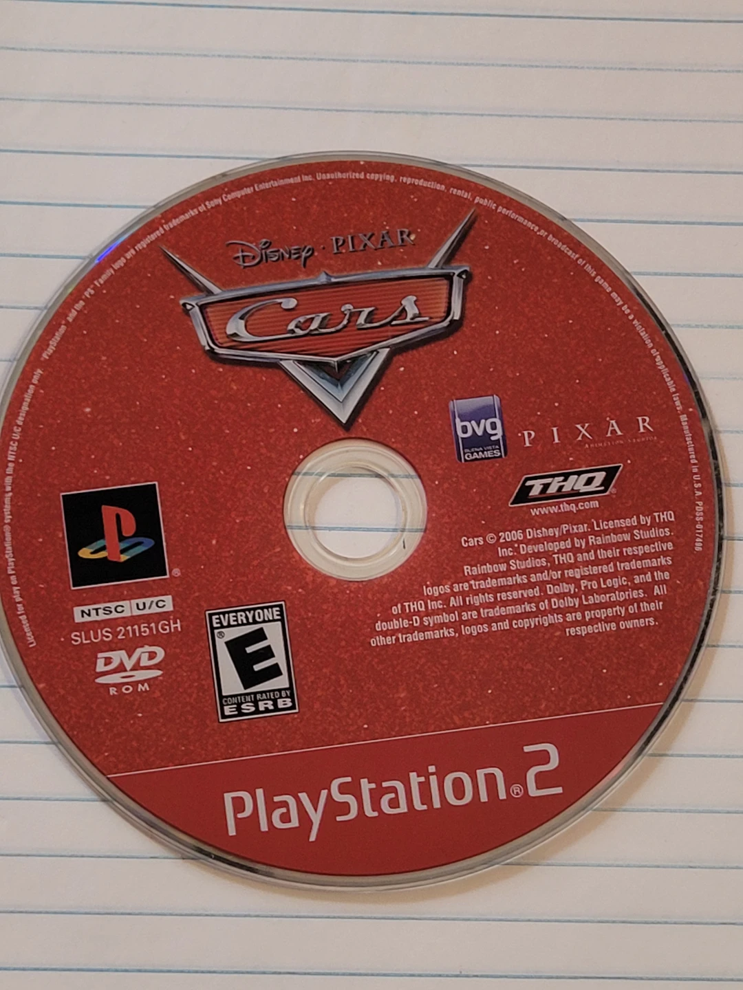 🥕Free Cars Video Game for PlayStation 2