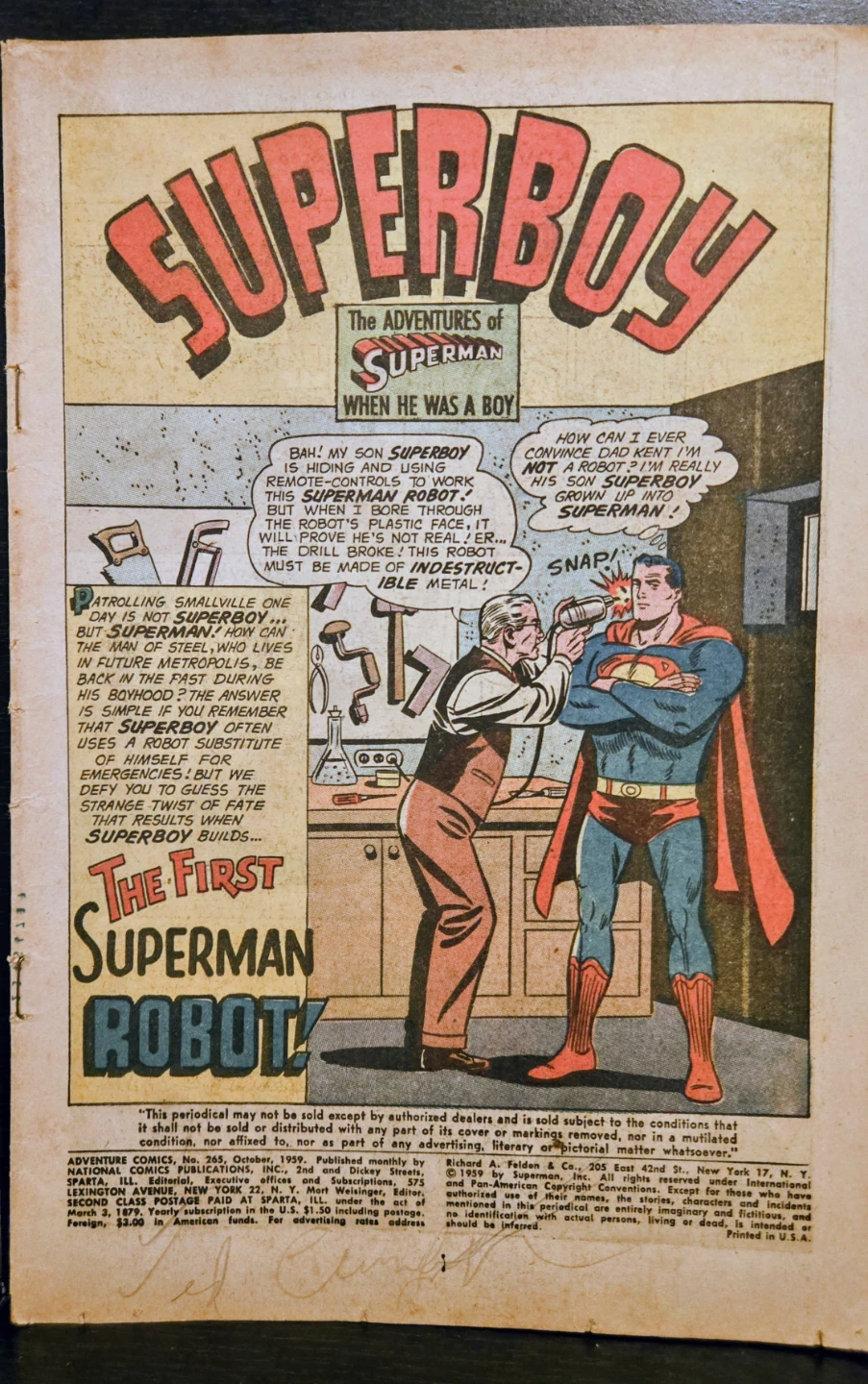 1959/61 Superboy, Worlds Finest, Batman Coverless Comics - photo 5