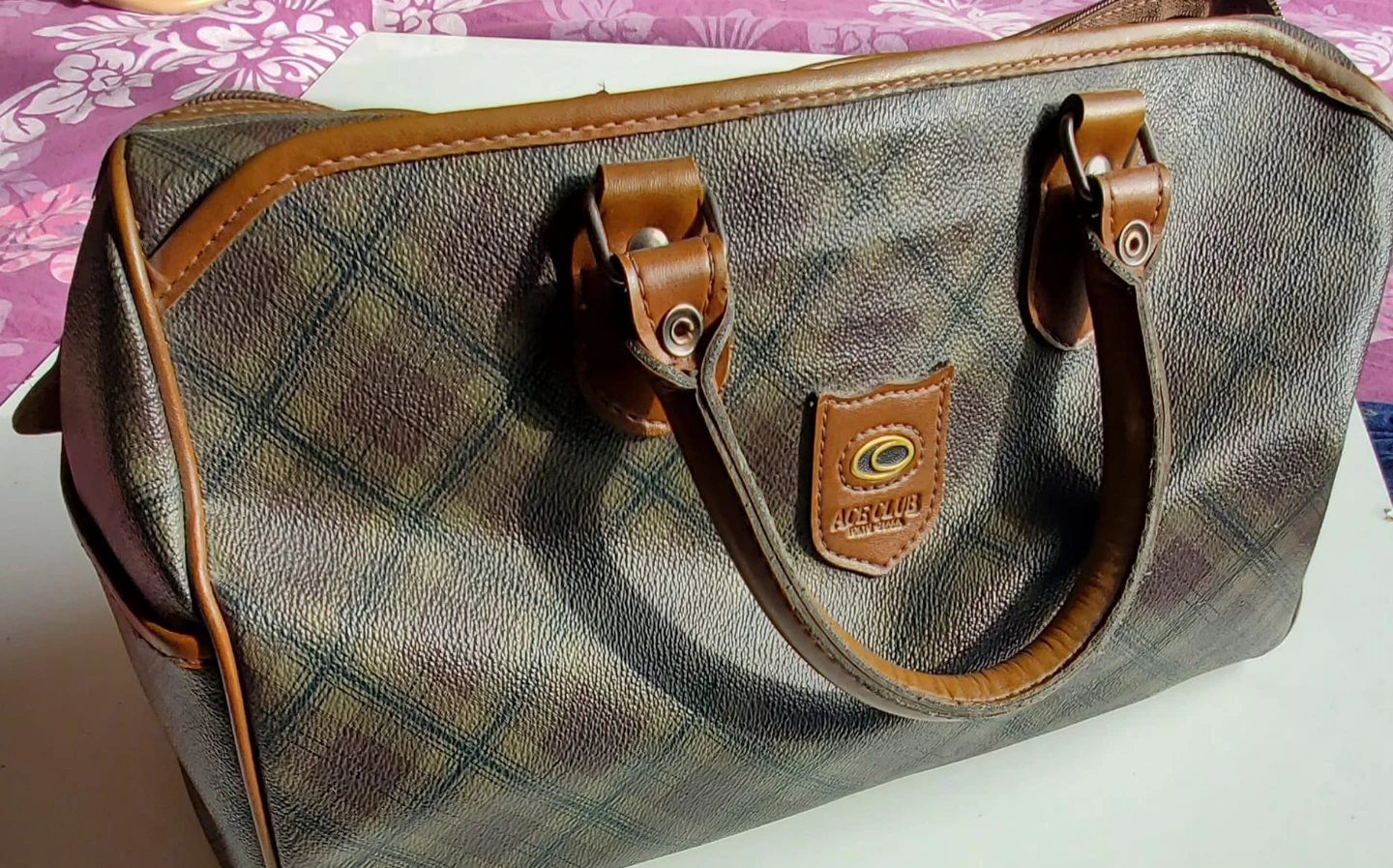 Vintage Leather AOKI Club Handbag - photo 2