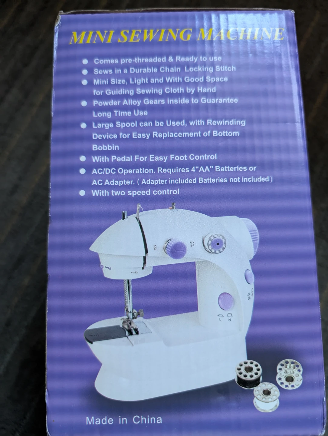 Mini Sewing Machine with Double Threads - photo 2