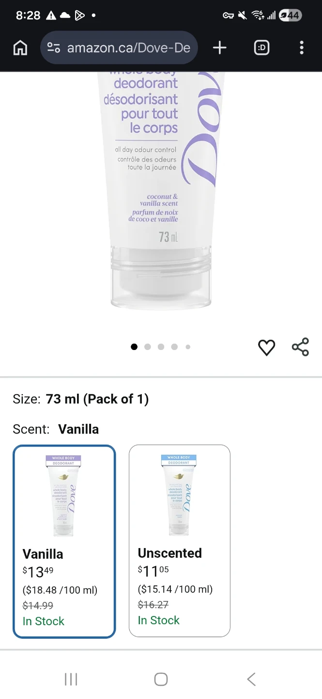 Buy 3 for 12 Dove Whole Body Deodorant - photo 2