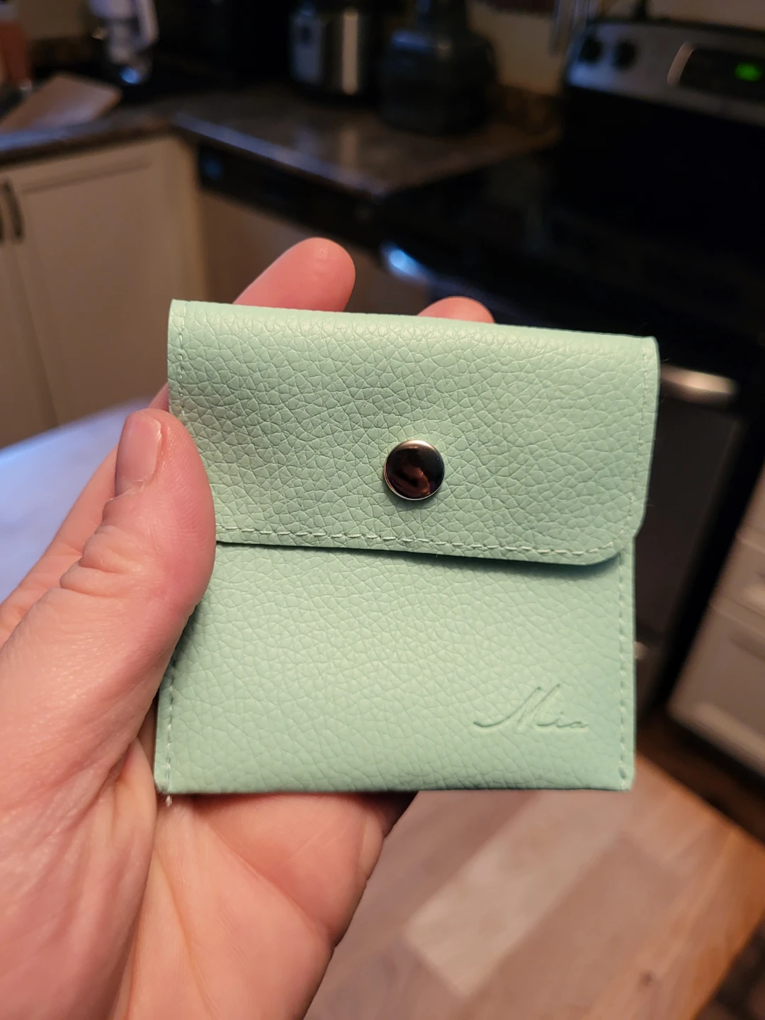 Mint Green Snap Closure Pouch from Mia Bijoux