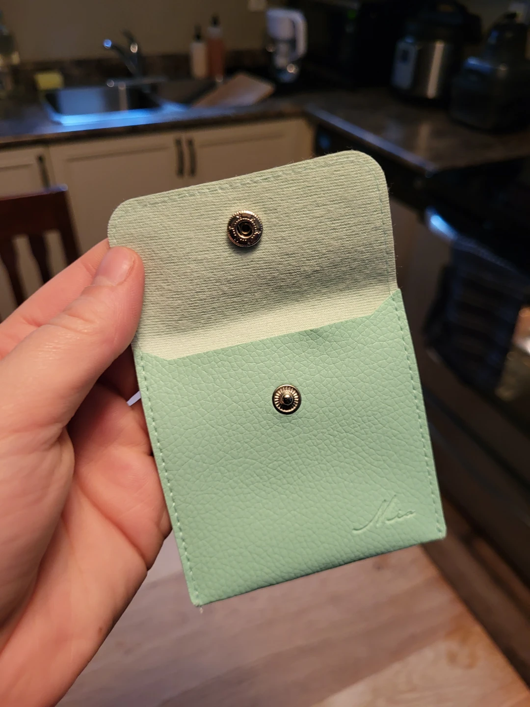 Mint Green Snap Closure Pouch from Mia Bijoux - photo 2