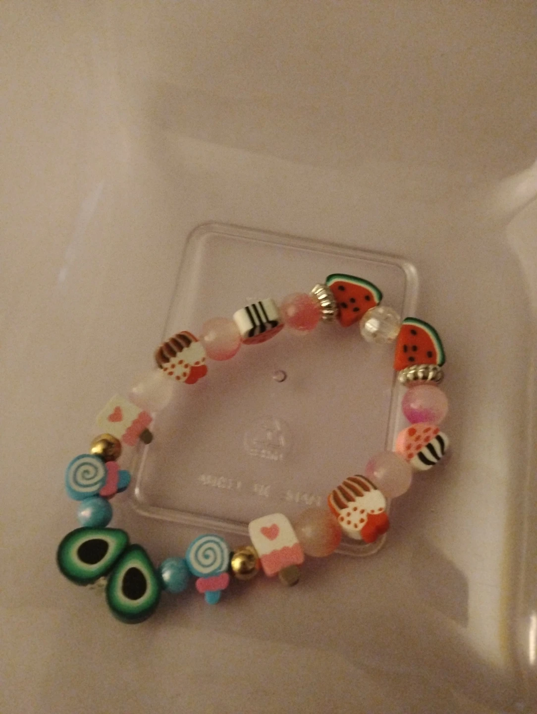 Charm Bracelet with Food and Candy Beads