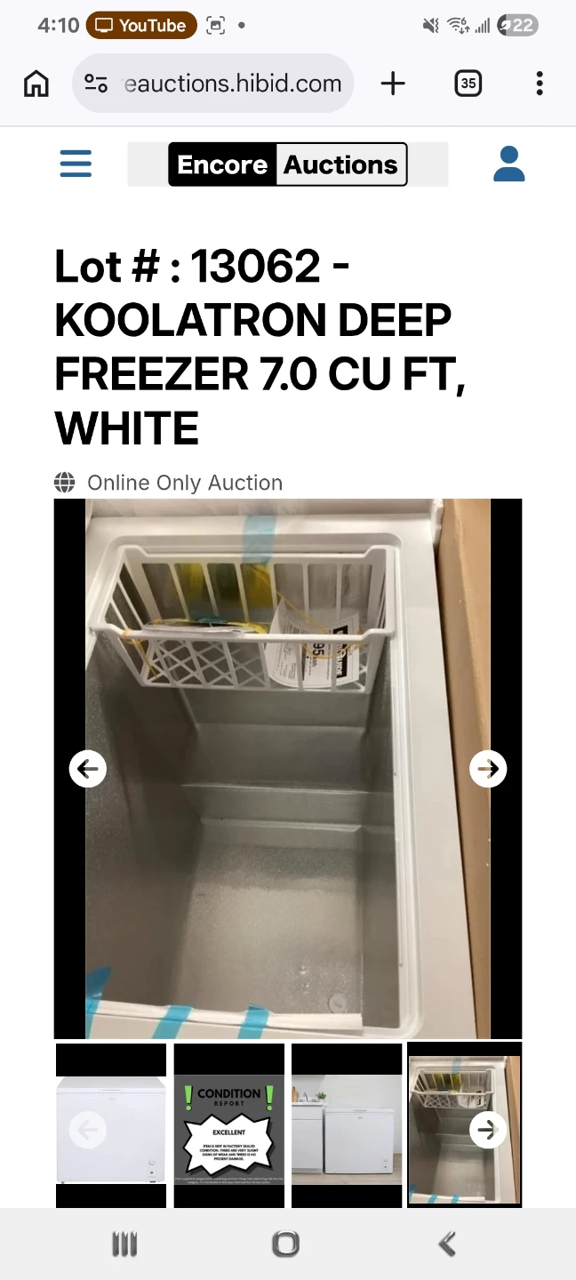 KOOLATRON DEEP FREEZER 7.0 CU FT, WHITE - photo 4
