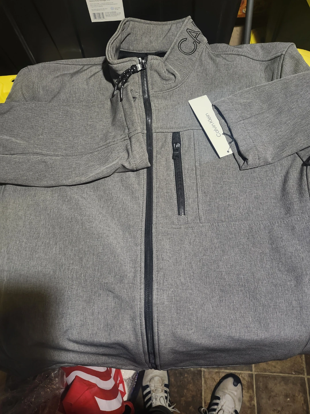 Calvin Klein Men's Grey Softshell Jacket