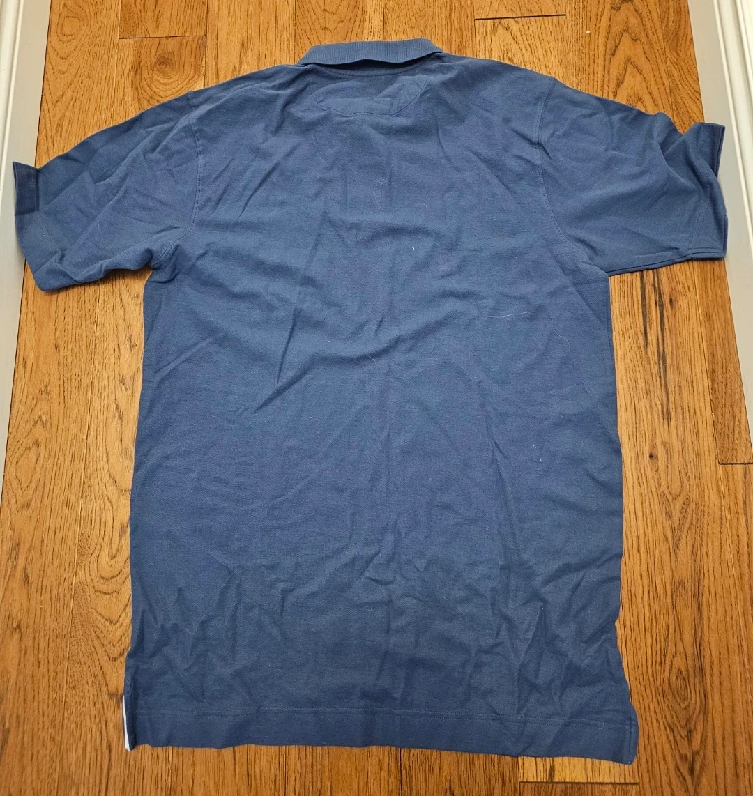 New Britches Men's LT Slate Blue 100% Combed Cotton Polo Shirt - photo 2
