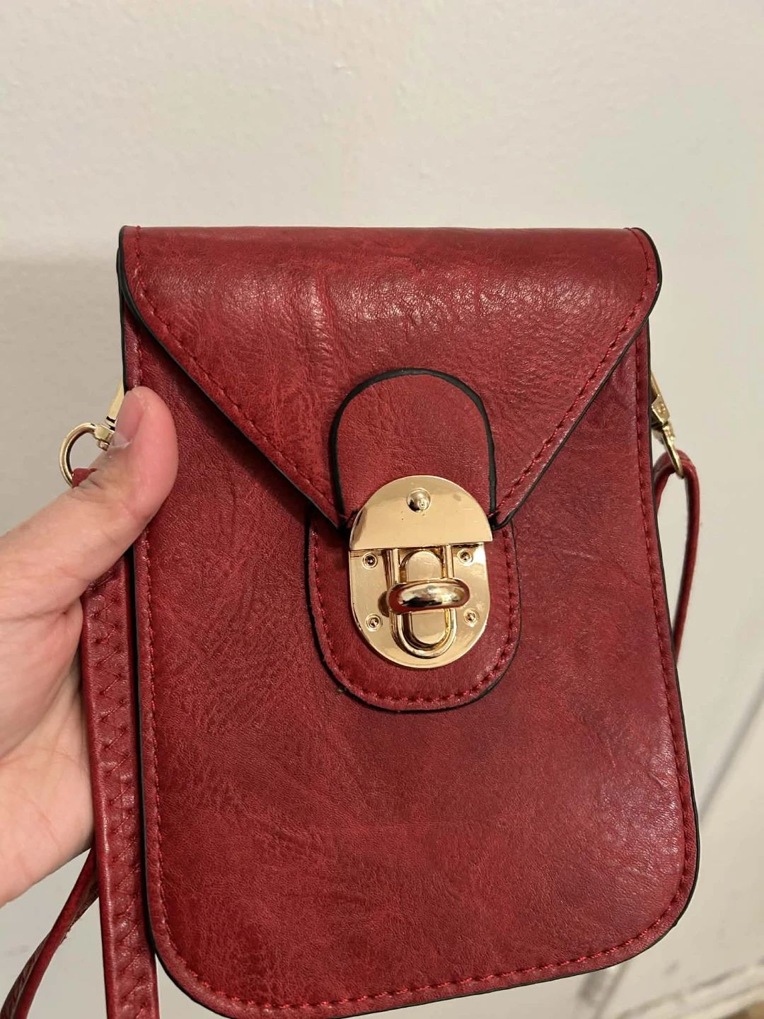 Red Crossbody Phone Bag