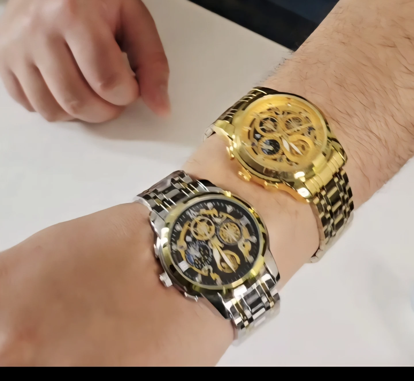 Skeleton Automatic Watch - Gold Tone - photo 3