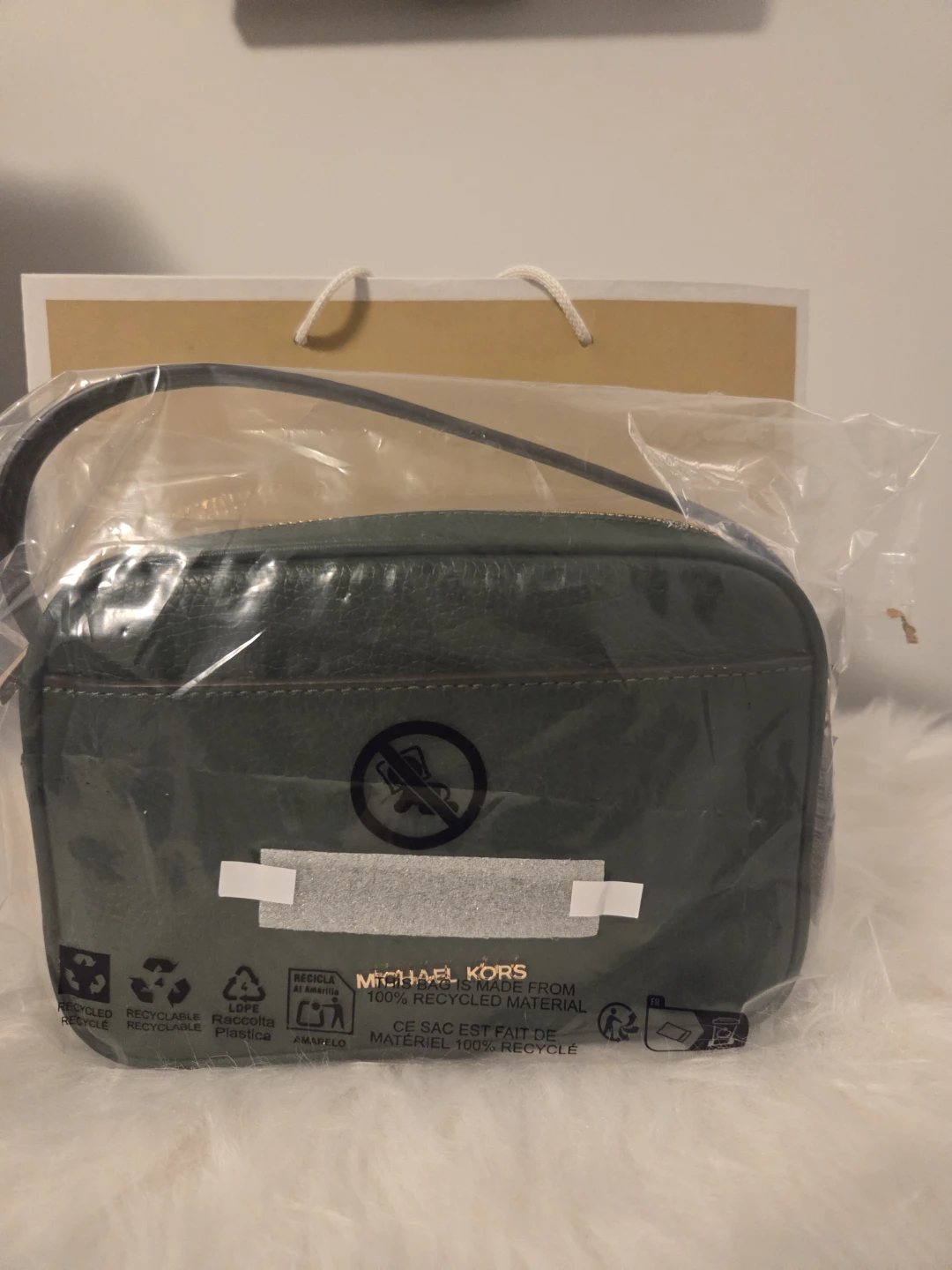 MICHAEL KORS Green Leather Crossbody Bag BNWT - photo 2