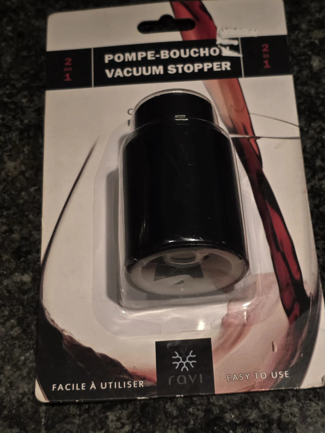 Ravi Vacuum Wine Stopper