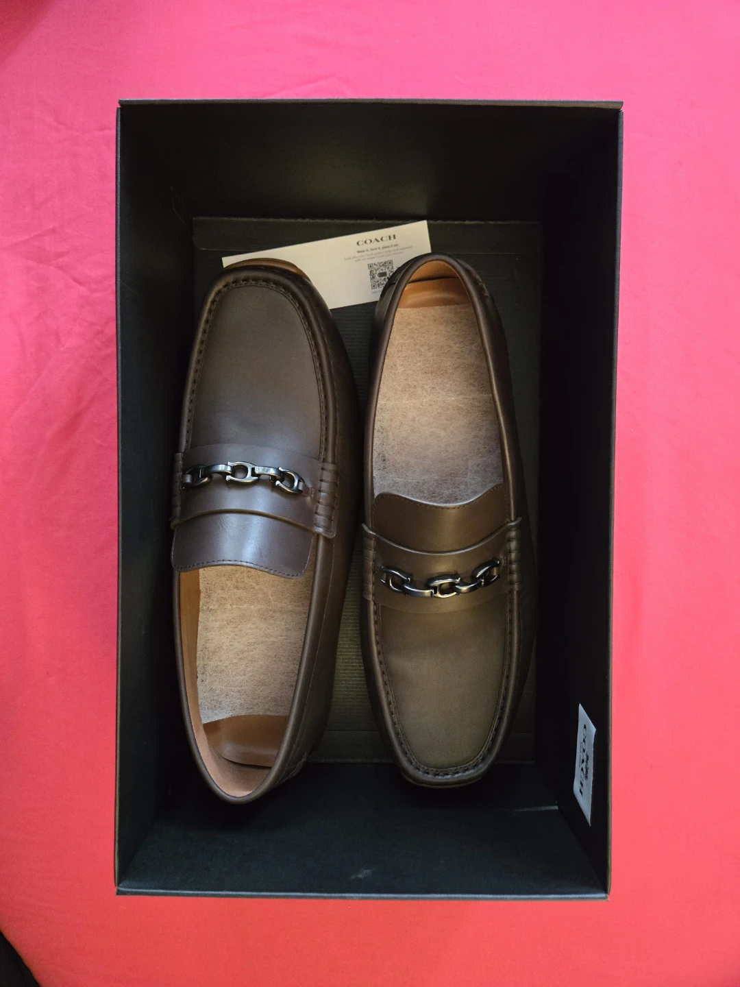 Coach LNDN LTHR DRVR Loafers Mahogany US 11 - photo 2