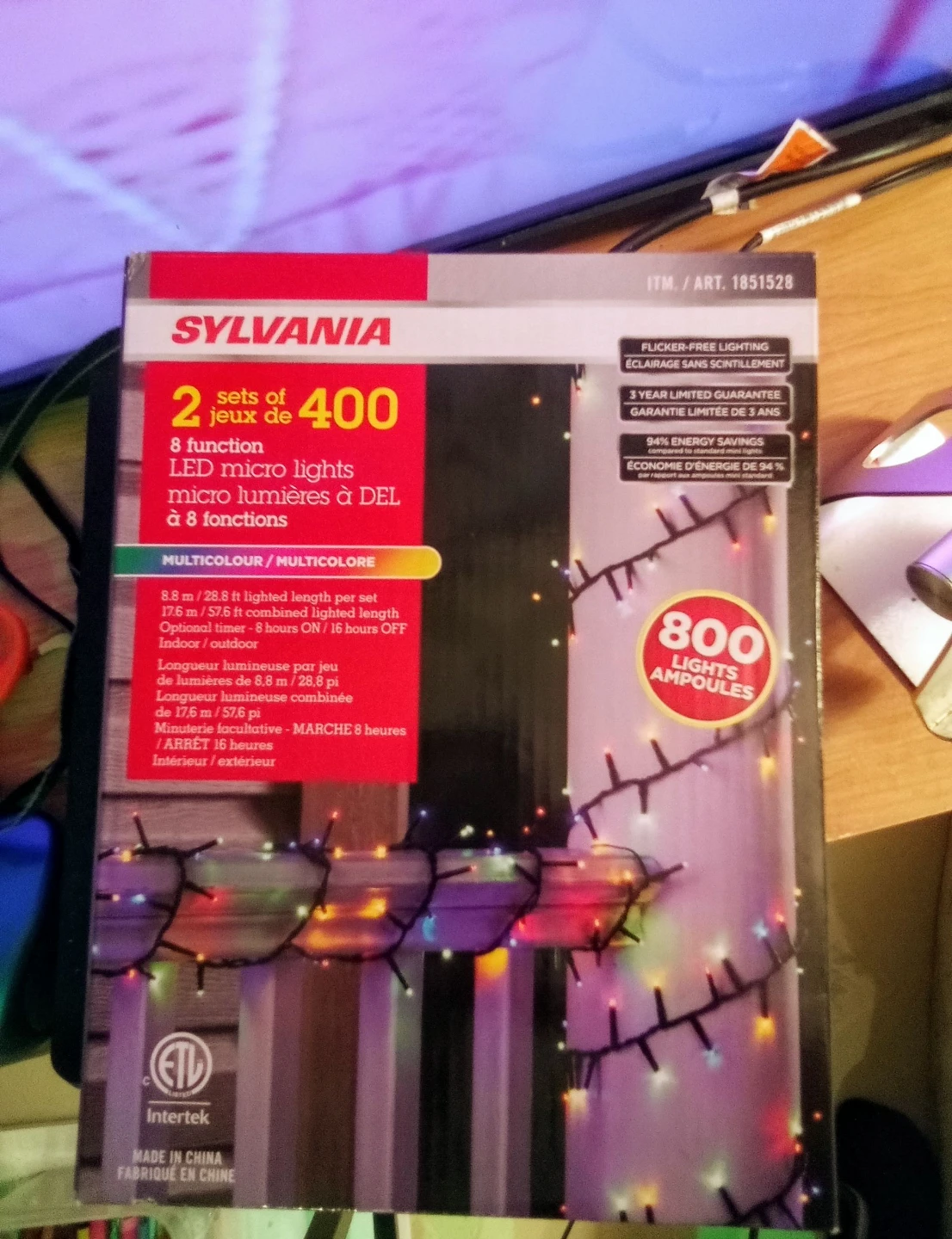 🥕Sylvania 800 LED Micro Lights🎄