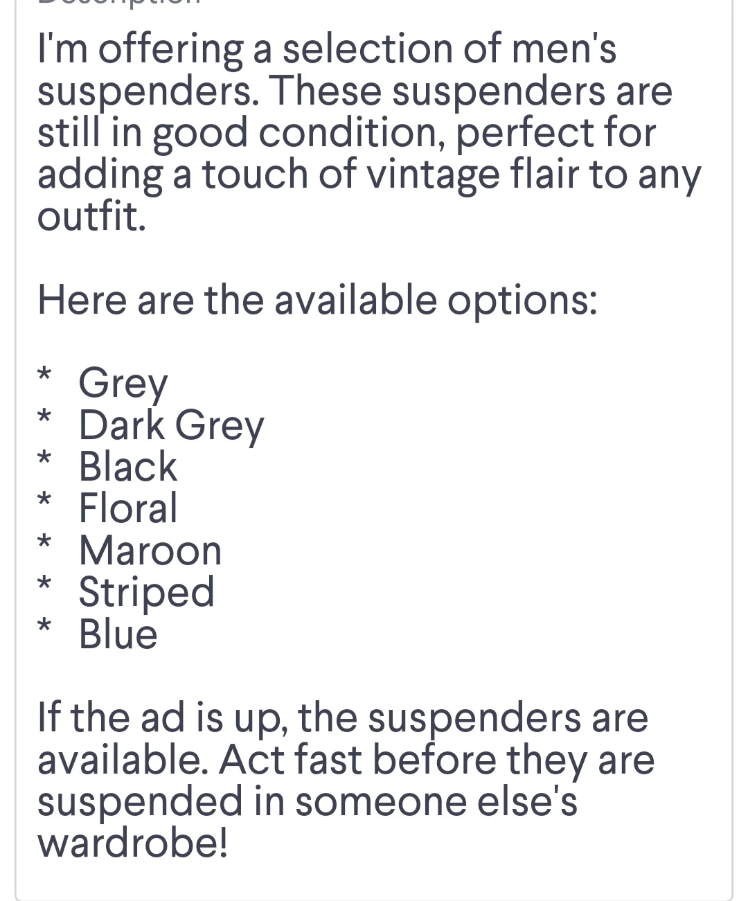 Men's Suspenders - photo 2