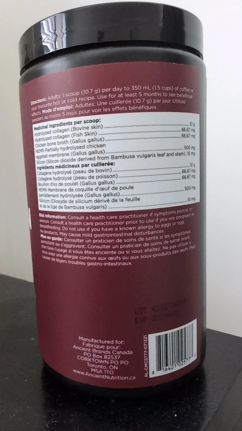 Ancient Nutrition Multi Collagen Protein Powder Unflavoured 235g - photo 2