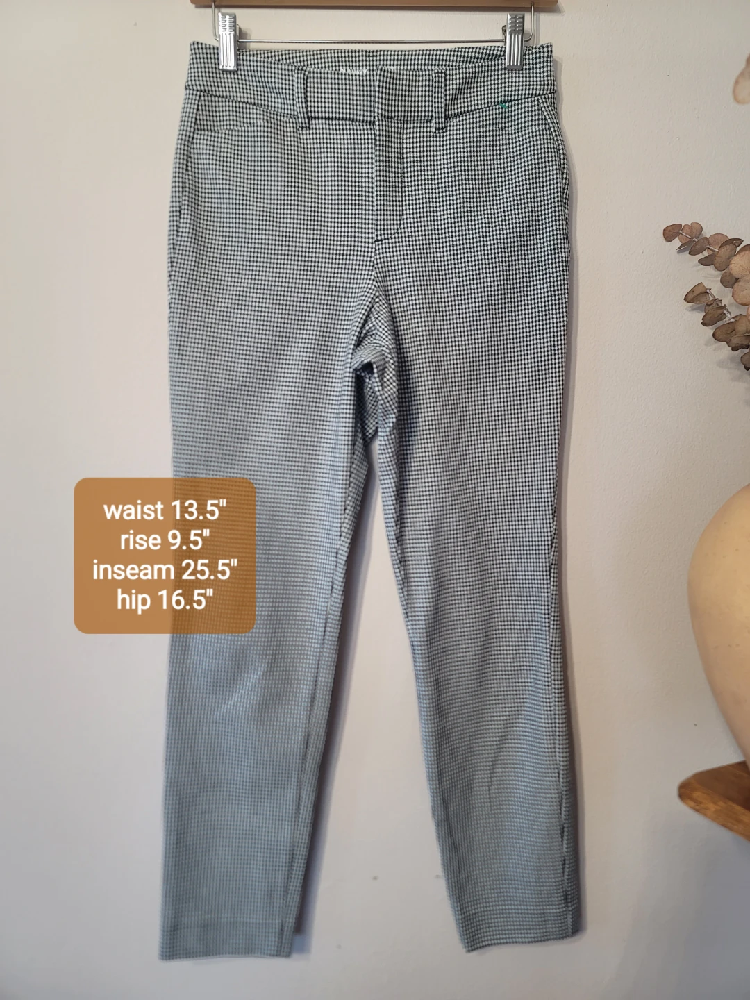 Houndstooth Academia Old Navy Pixie Ankle Pants Size 2 - photo 3
