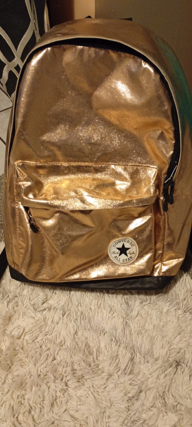 Converse All Star Gold Metallic Backpack
