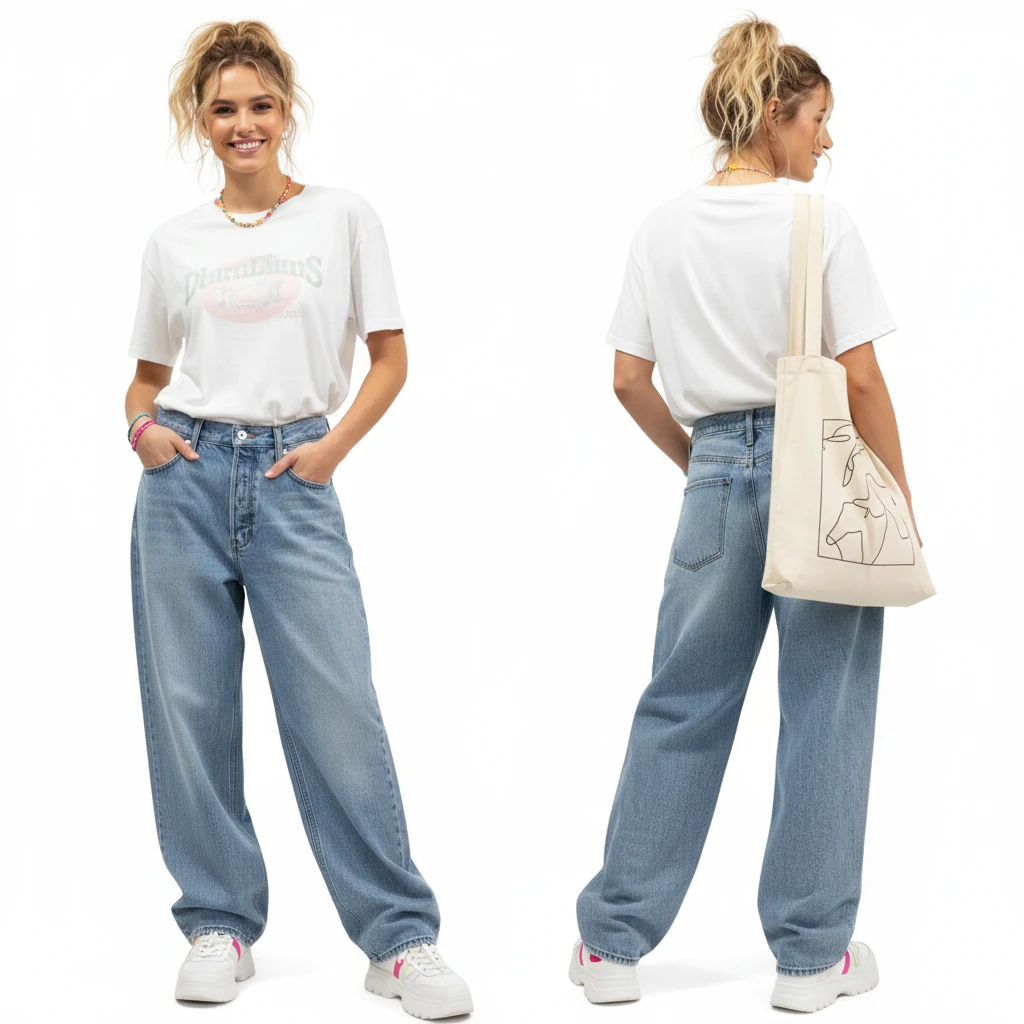 Favorite Daughter Ultimate Baggy Wide Leg Jeans Size 26-28 - photo 3
