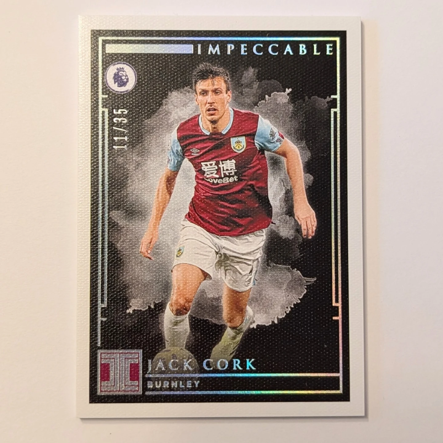 2019-20 Panini Impeccable Jack Cork Burnley FC #11/35