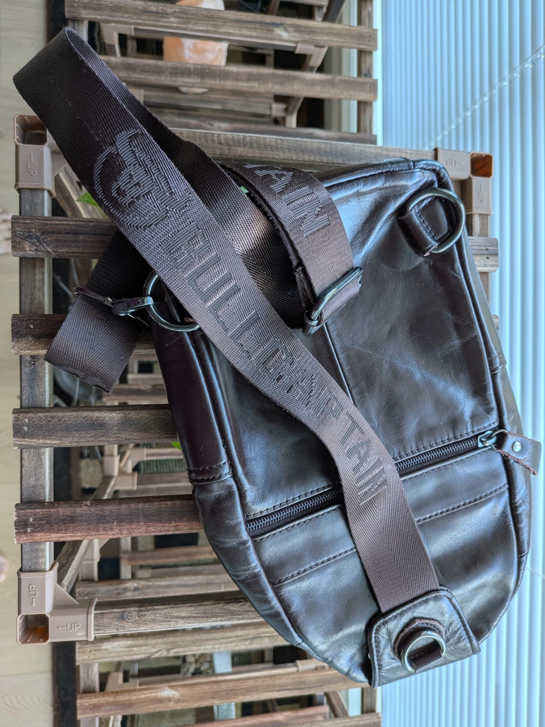 Bullcaptain Brown Leather Crossbody Bag - photo 3