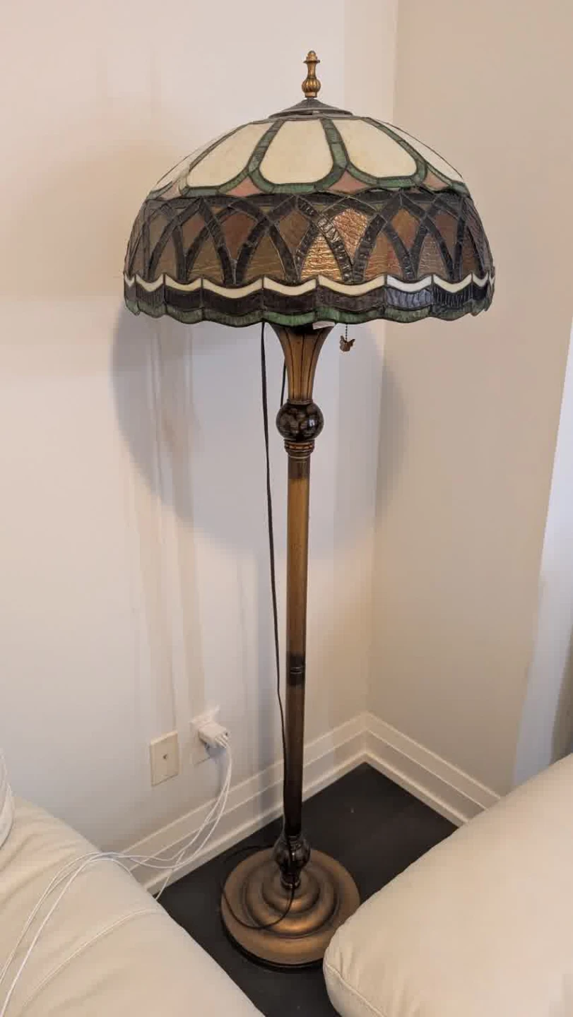 Tiffany Style Stained Glass Floor Lamp
