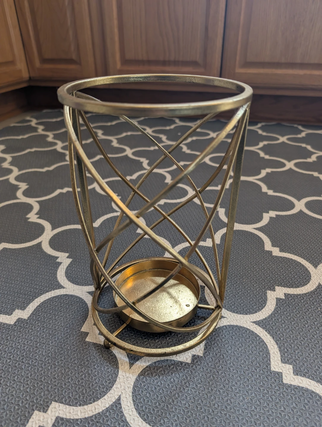 Heavy Gold candle holder