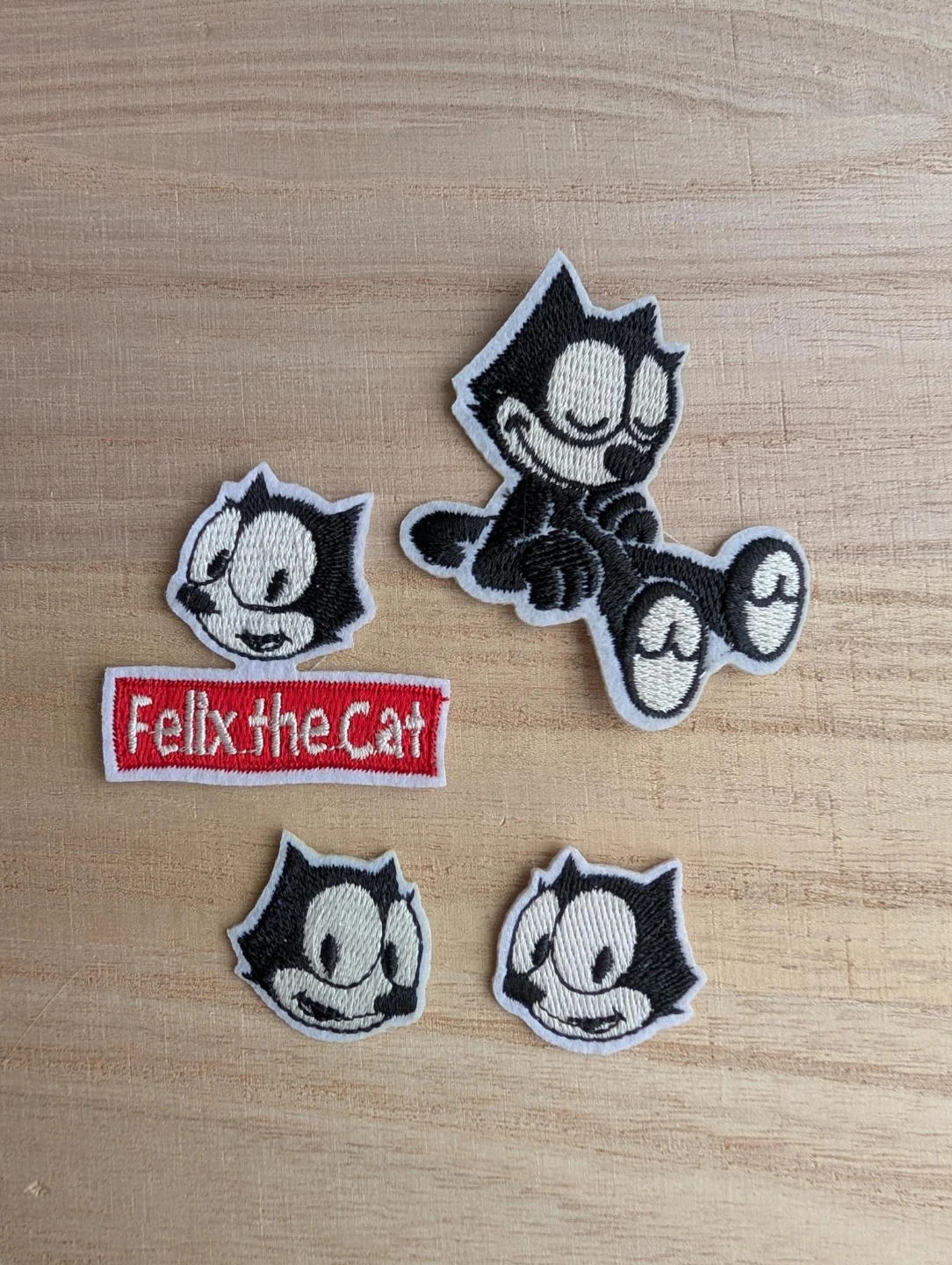 A set of Felix the Cat Embroidered Patches Set