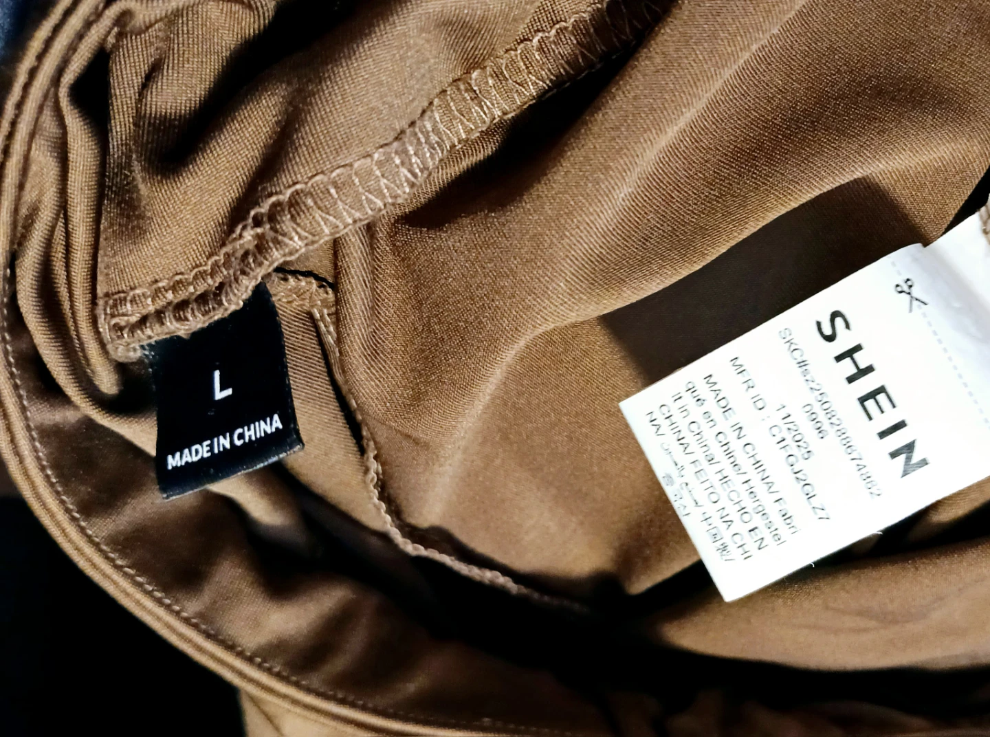 Women M Brown Bell Bottom Pants - photo 2