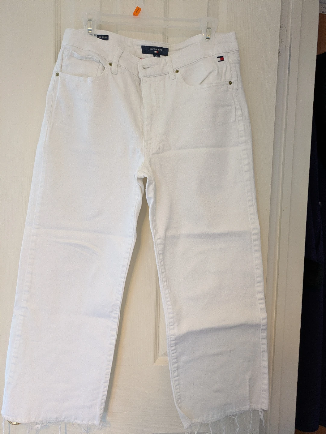 Tommy Hilfiger Jeans White Wide Leg Size 12