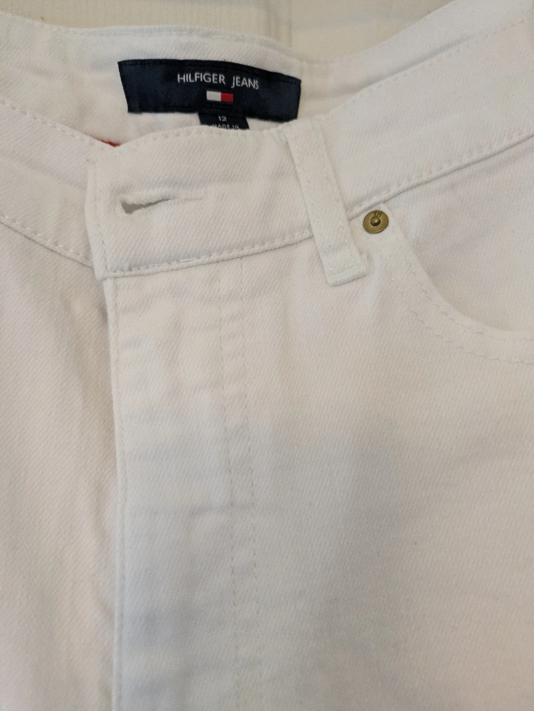 Tommy Hilfiger Jeans White Wide Leg Size 12 - photo 4