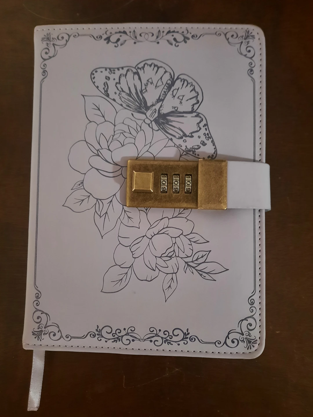 Purple Notebook-Diary  with Combination Lock