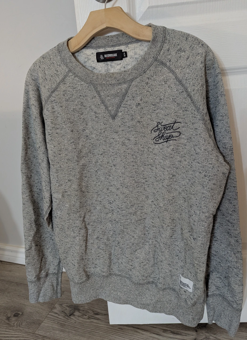 The Legends League Grey Sweat Shop Crewneck Sweater - Medium