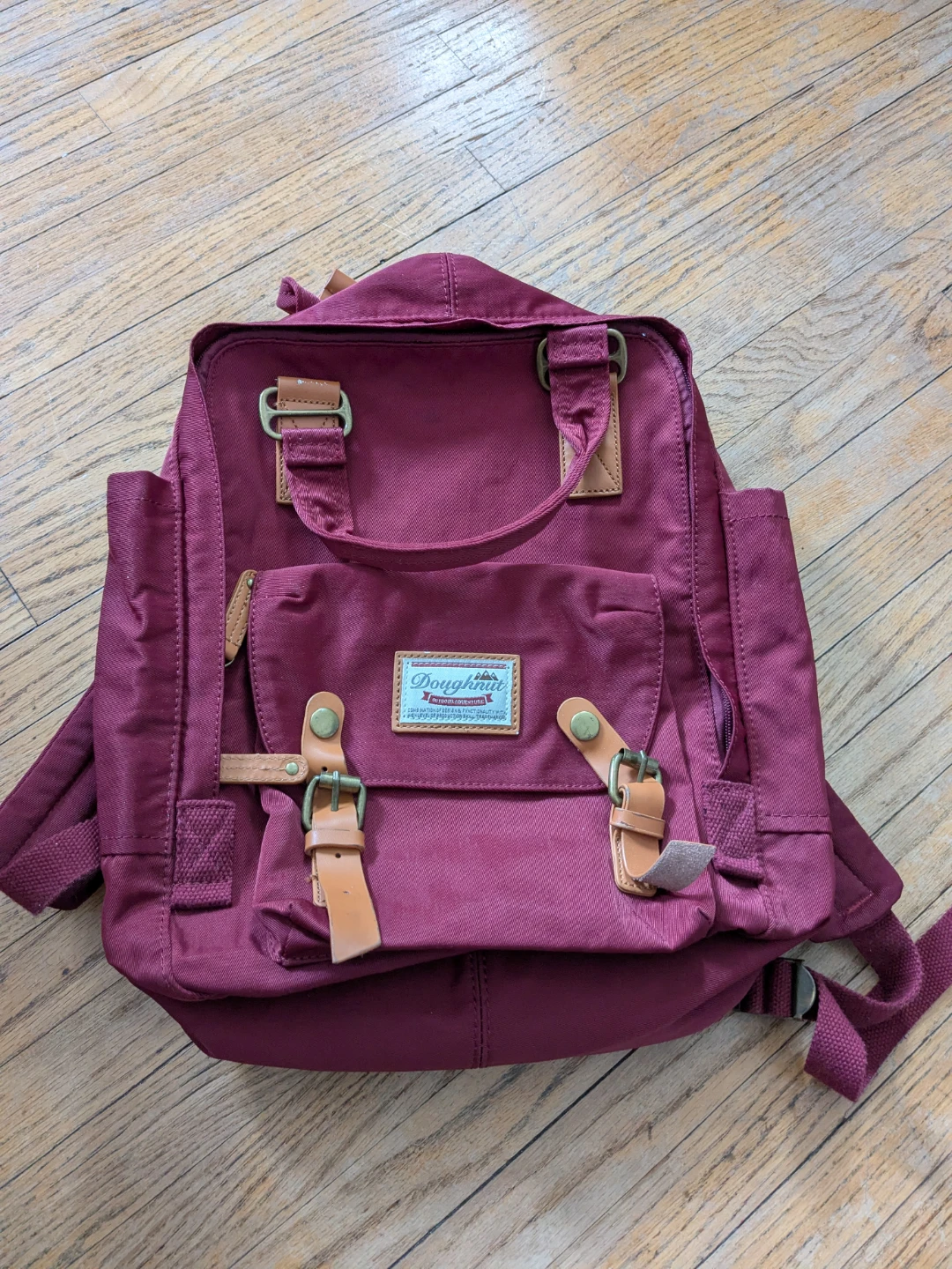 Doughnut Backpack - Burgundy