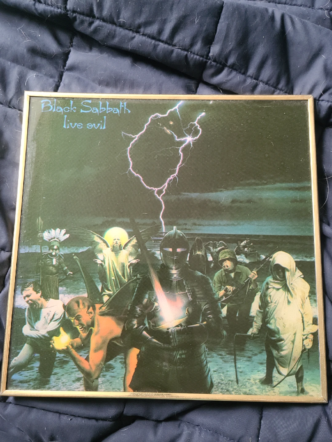 Black Sabbath Live Evil Vinyl Record mirror art