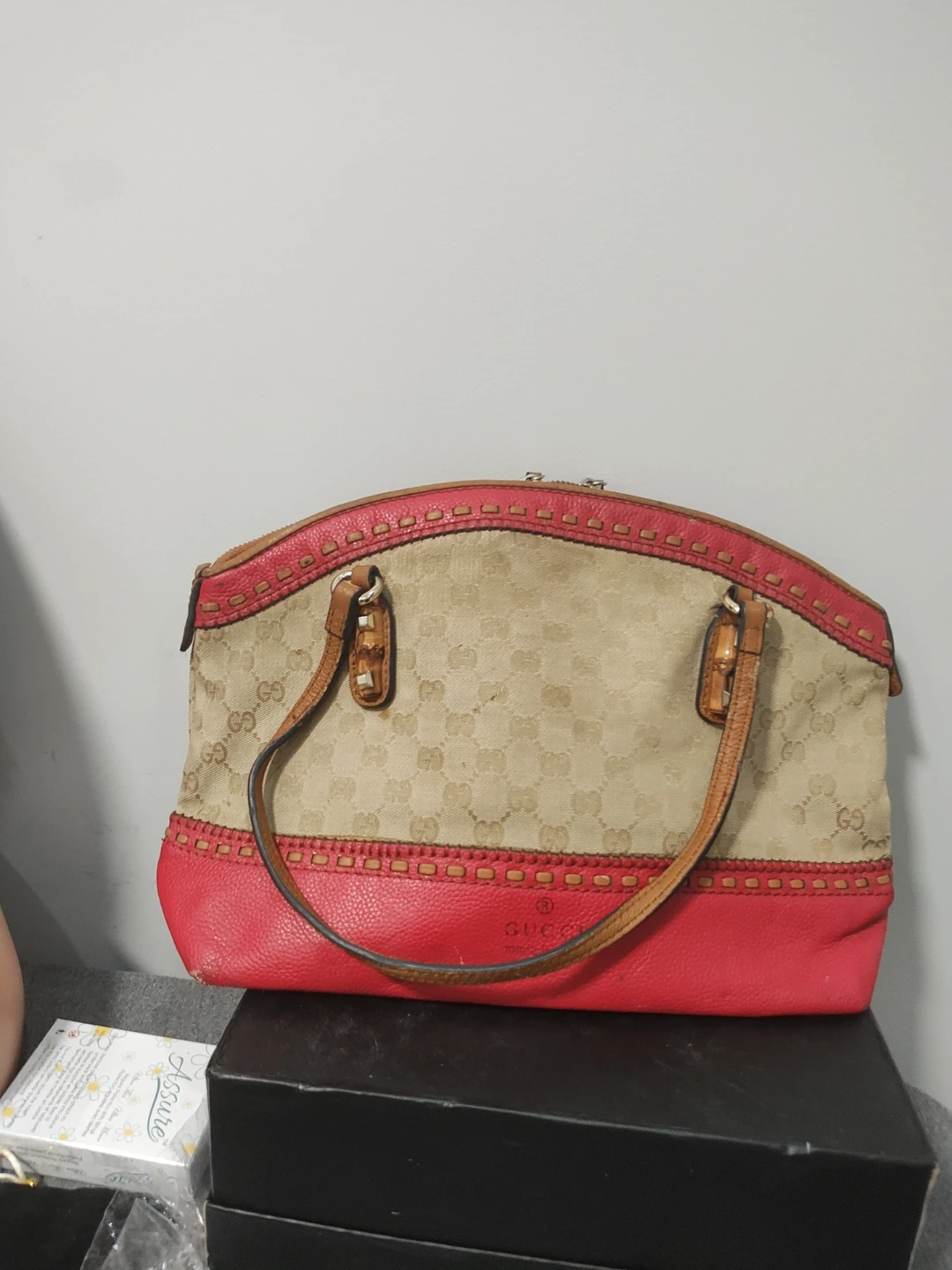 Gucci Monogram Dome Satchel Bag